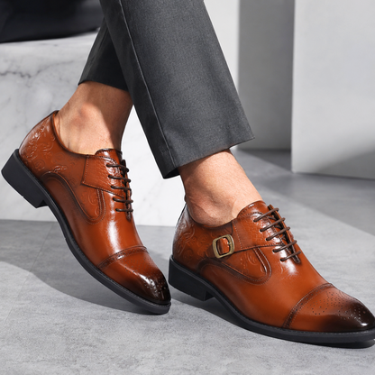 Antiqued Monk-Strap Oxford Ryvens