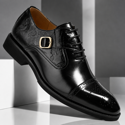 Antiqued Monk-Strap Oxford Ryvens