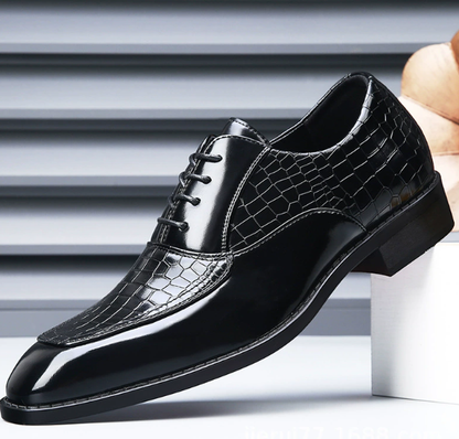 Executive Croc-Embossed Oxfords Ryvens
