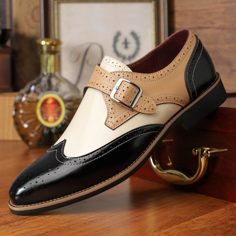 Bespoke Tri-Color Single Monk Shoes Ryvens