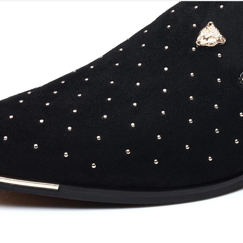 Regalia Noir Suede Loafers Ryvens