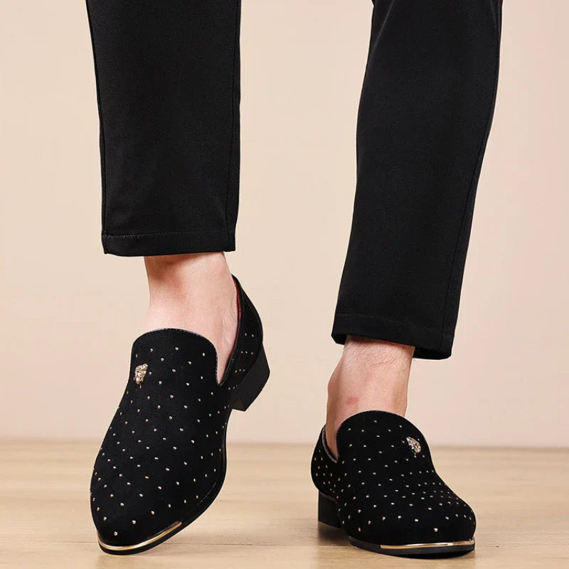 Regalia Noir Suede Loafers Ryvens