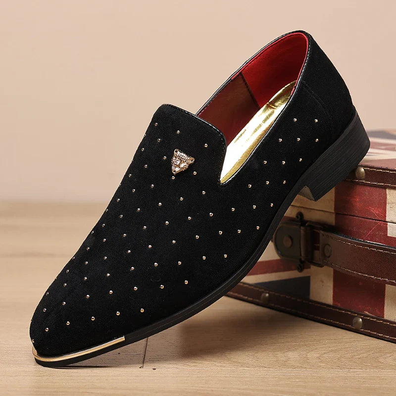 Regalia Noir Suede Loafers Ryvens
