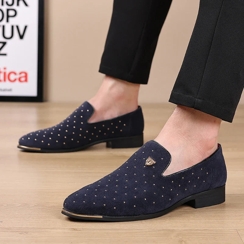 Regalia Noir Suede Loafers Ryvens
